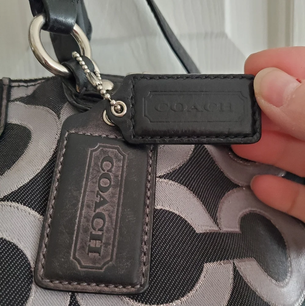 Coach Madison Op Art Sateen Sophia Satchel 18635